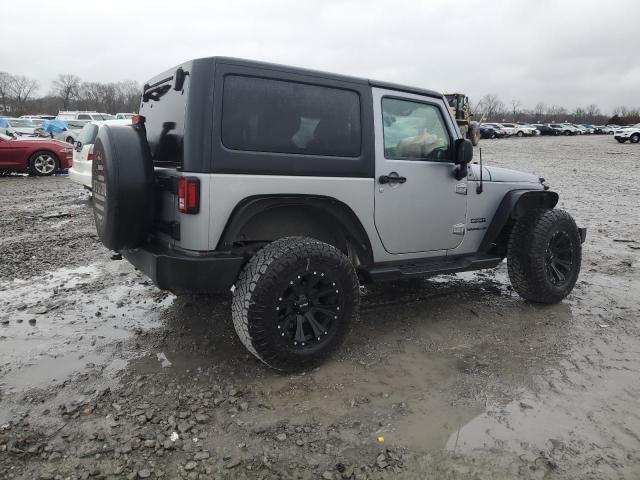 1C4AJWAG9EL126170 - 2014 JEEP WRANGLER SPORT SILVER photo 3