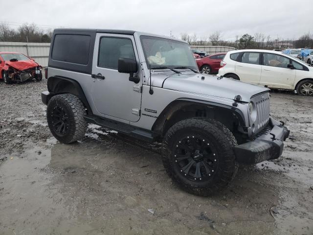 1C4AJWAG9EL126170 - 2014 JEEP WRANGLER SPORT SILVER photo 4