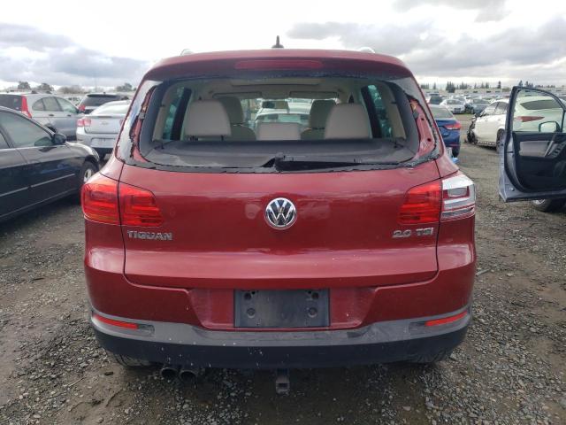 WVGAV7AX8CW003929 - 2012 VOLKSWAGEN TIGUAN S RED photo 6