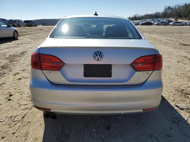 3VWLL7AJ6BM060687 - 2011 VOLKSWAGEN JETTA TDI SILVER photo 6