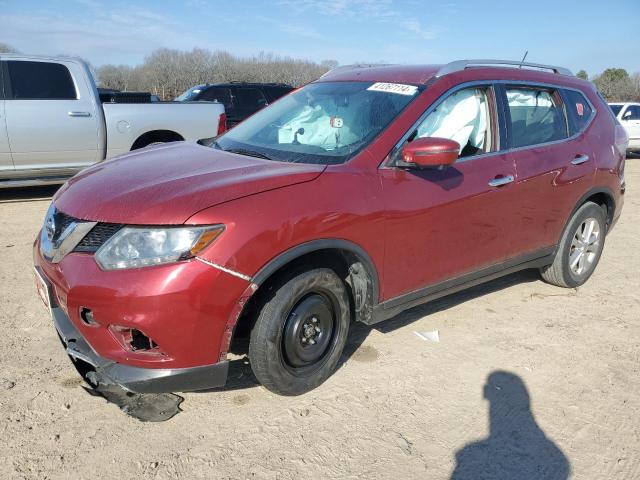 KNMAT2MT1GP735907 - 2016 NISSAN ROGUE S RED photo 1