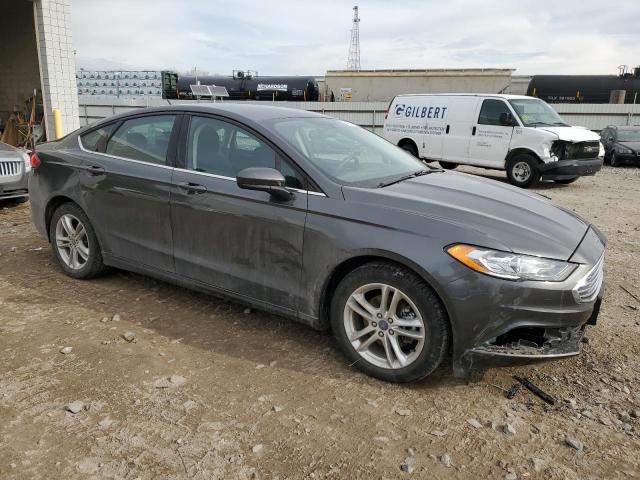 3FA6P0H70JR110173 - 2018 FORD FUSION SE BLACK photo 4