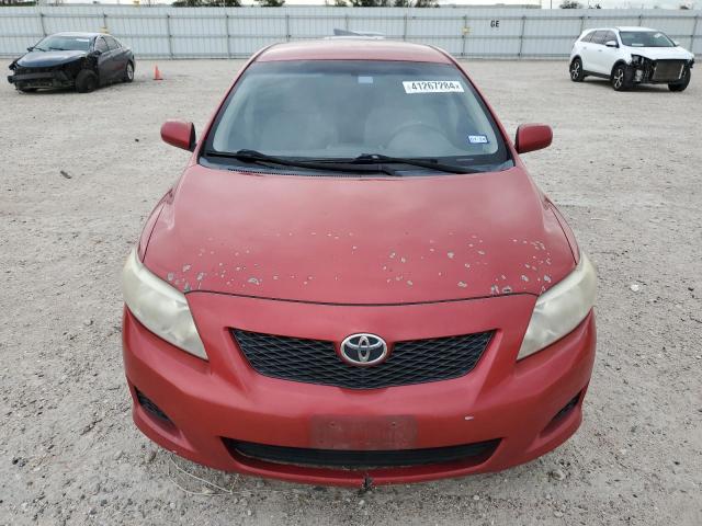 2T1BU4EE9AC393769 - 2010 TOYOTA COROLLA BASE RED photo 5