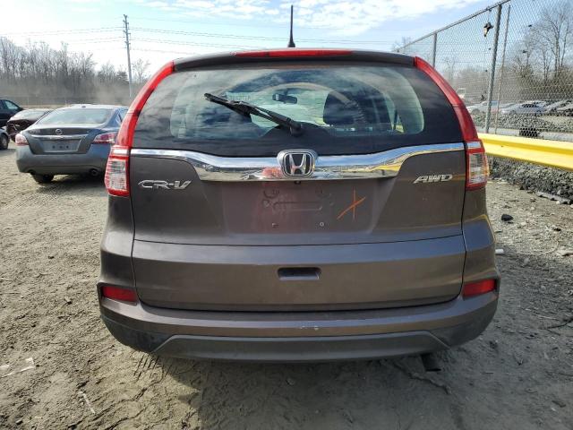 2HKRM4H37FH698815 - 2015 HONDA CR-V LX TAN photo 6