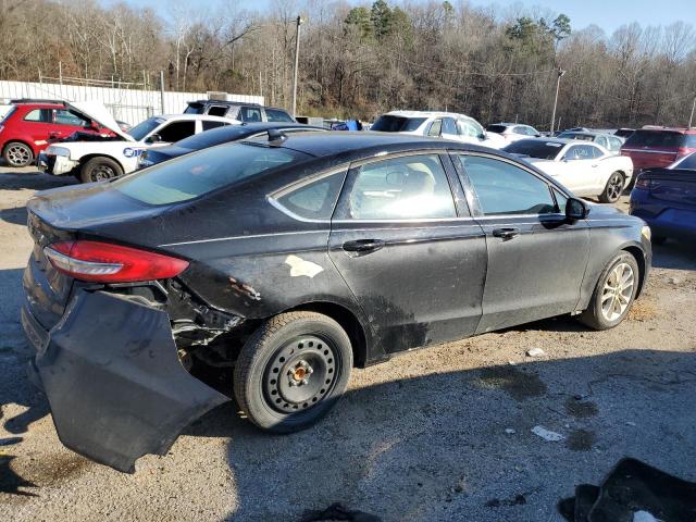 3FA6P0H78LR129086 - 2020 FORD FUSION SE BLACK photo 3