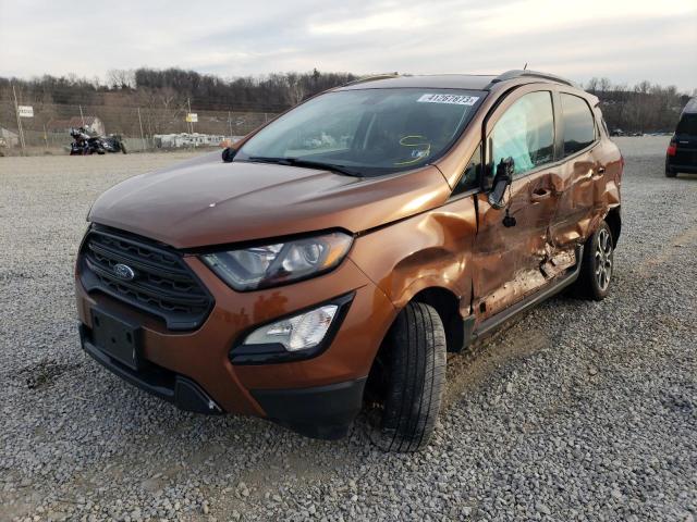 MAJ6S3JLXKC306340 - 2019 FORD ECOSPORT SES ORANGE photo 1