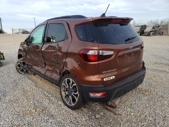 MAJ6S3JLXKC306340 - 2019 FORD ECOSPORT SES ORANGE photo 2