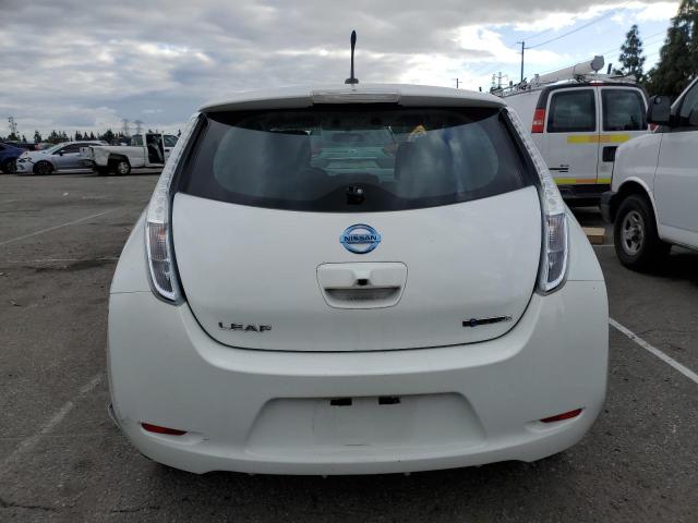 1N4AZ0CP9DC416559 - 2013 NISSAN LEAF S WHITE photo 6