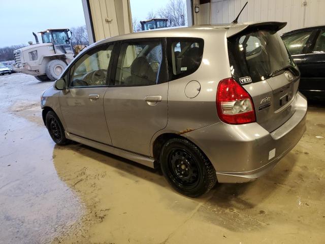 JHMGD38697S062801 - 2007 HONDA FIT S SILVER photo 2