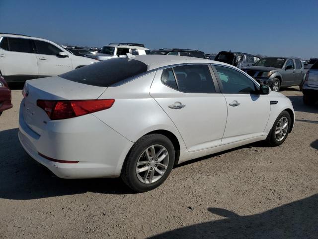 KNAGM4A78D5436221 - 2013 KIA OPTIMA LX WHITE photo 3