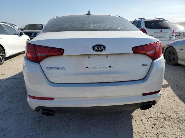 KNAGM4A78D5436221 - 2013 KIA OPTIMA LX WHITE photo 6