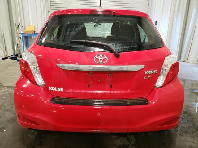 JTDKTUD30CD533250 - 2012 TOYOTA YARIS RED photo 6