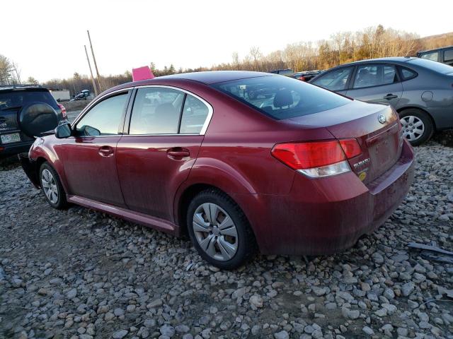 4S3BMBA65D3035939 - 2013 SUBARU LEGACY 2.5I RED photo 2