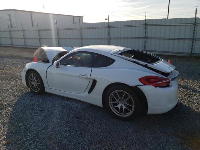 WP0AA2A82GK170425 - 2016 PORSCHE CAYMAN WHITE photo 2