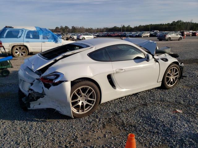 WP0AA2A82GK170425 - 2016 PORSCHE CAYMAN WHITE photo 3