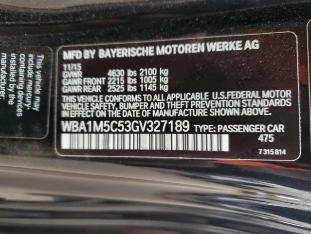 WBA1M5C53GV327189 - 2016 BMW M235XI BLACK photo 13