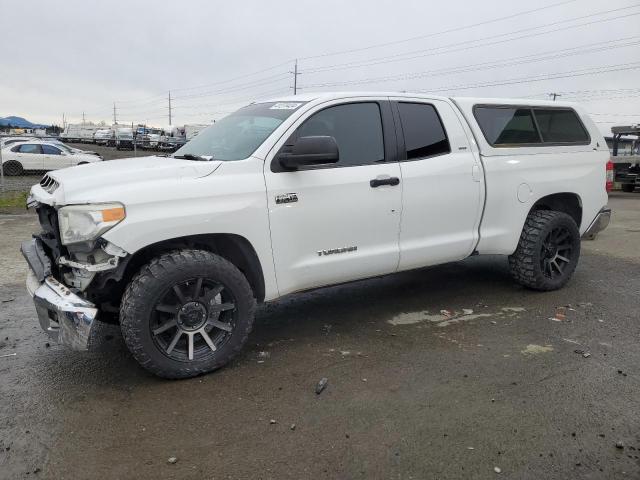 5TFUY5F19EX358624 - 2014 TOYOTA TUNDRA DOUBLE CAB SR/SR5 WHITE photo 1