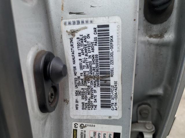 1NXBR32E96Z685699 - 2006 TOYOTA COROLLA CE SILVER photo 12