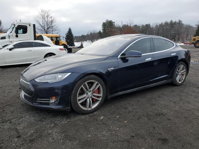 5YJSA1CP7DFP28877 - 2013 TESLA MODEL S BLUE photo 1