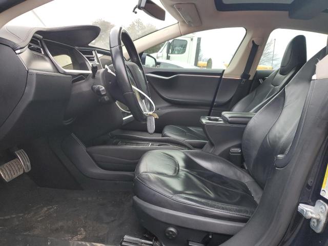 5YJSA1CP7DFP28877 - 2013 TESLA MODEL S BLUE photo 7