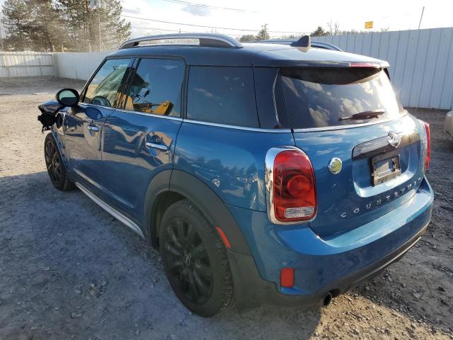 WMZYU7C45J3E56500 - 2018 MINI COOPER S E COUNTRYMAN ALL4 BLUE photo 2