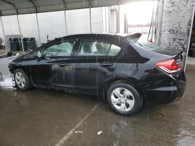 19XFB2F56DE247975 - 2013 HONDA CIVIC LX BLACK photo 2