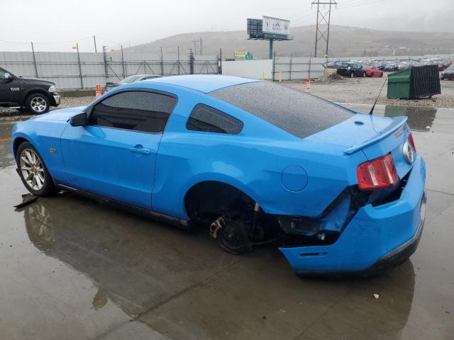 1ZVBP8CH8A5119307 - 2010 FORD MUSTANG GT BLUE photo 2