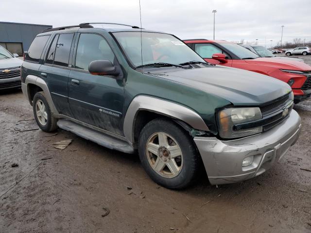 1GNDT13S922252985 - 2002 CHEVROLET TRAILBLAZE GREEN photo 4