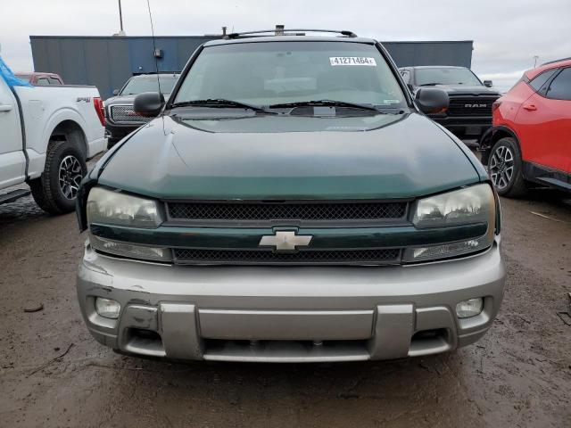 1GNDT13S922252985 - 2002 CHEVROLET TRAILBLAZE GREEN photo 5