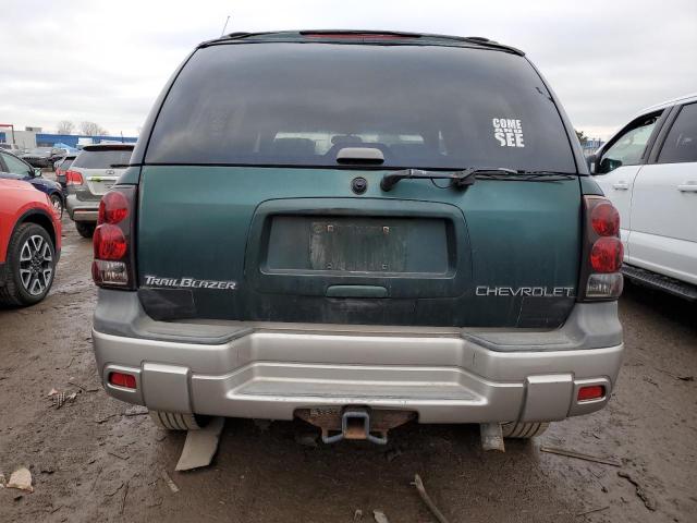 1GNDT13S922252985 - 2002 CHEVROLET TRAILBLAZE GREEN photo 6