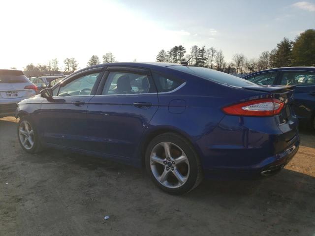 3FA6P0H93GR351638 - 2016 FORD FUSION SE BLUE photo 2