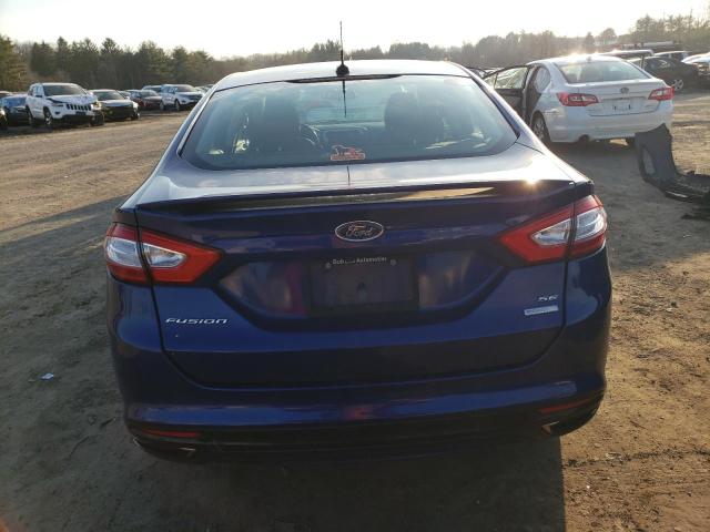 3FA6P0H93GR351638 - 2016 FORD FUSION SE BLUE photo 6