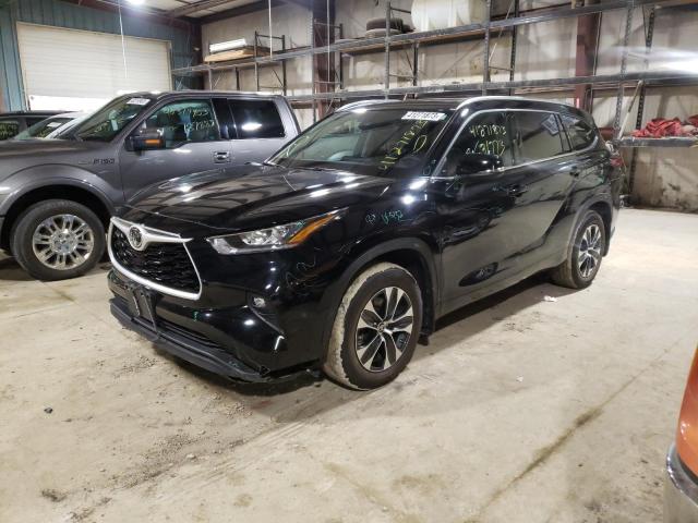 5TDGZRBH2LS502893 - 2020 TOYOTA HIGHLANDER XLE BLACK photo 1