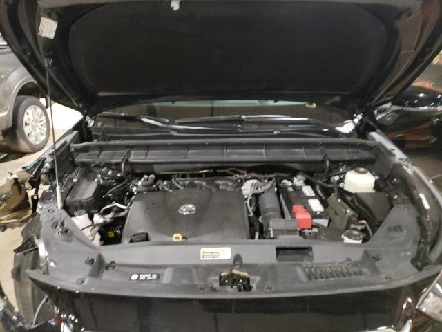 5TDGZRBH2LS502893 - 2020 TOYOTA HIGHLANDER XLE BLACK photo 11