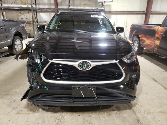 5TDGZRBH2LS502893 - 2020 TOYOTA HIGHLANDER XLE BLACK photo 5