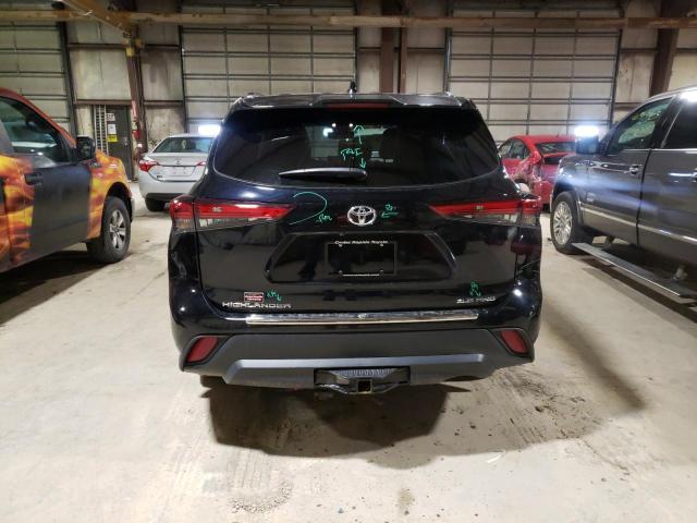 5TDGZRBH2LS502893 - 2020 TOYOTA HIGHLANDER XLE BLACK photo 6