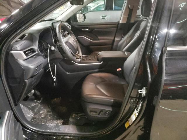 5TDGZRBH2LS502893 - 2020 TOYOTA HIGHLANDER XLE BLACK photo 7