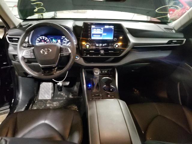 5TDGZRBH2LS502893 - 2020 TOYOTA HIGHLANDER XLE BLACK photo 8
