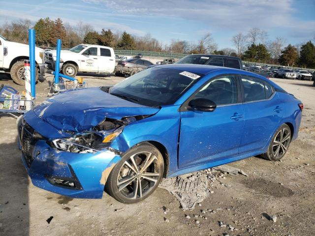 3N1AB8DV4MY211302 - 2021 NISSAN SENTRA SR BLUE photo 1