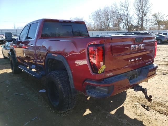 1GT19REY2LF222800 - 2020 GMC SIERRA K2500 DENALI MAROON photo 2