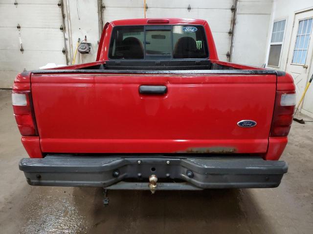 1FTYR10D11PB22294 - 2001 FORD RANGER RED photo 10