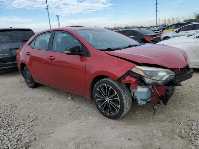 2T1BURHE3EC029135 - 2014 TOYOTA COROLLA L RED photo 4