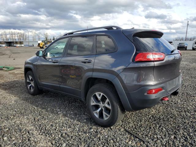 1C4PJMBS6GW142166 - 2016 JEEP CHEROKEE TRAILHAWK CHARCOAL photo 2