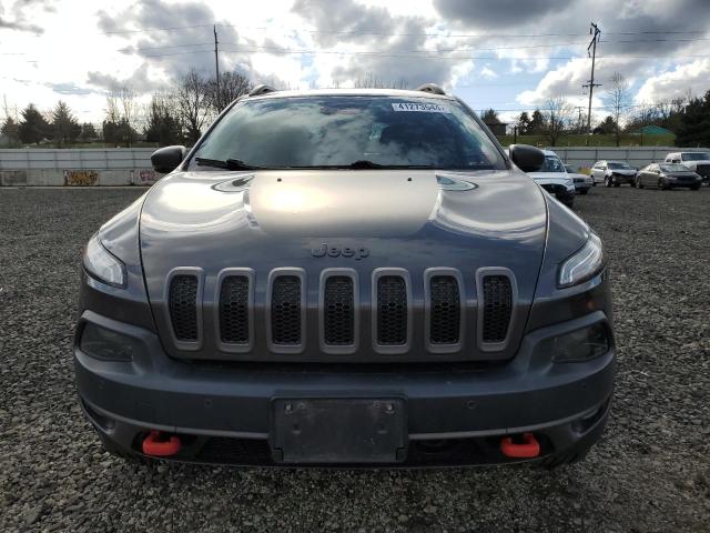 1C4PJMBS6GW142166 - 2016 JEEP CHEROKEE TRAILHAWK CHARCOAL photo 5