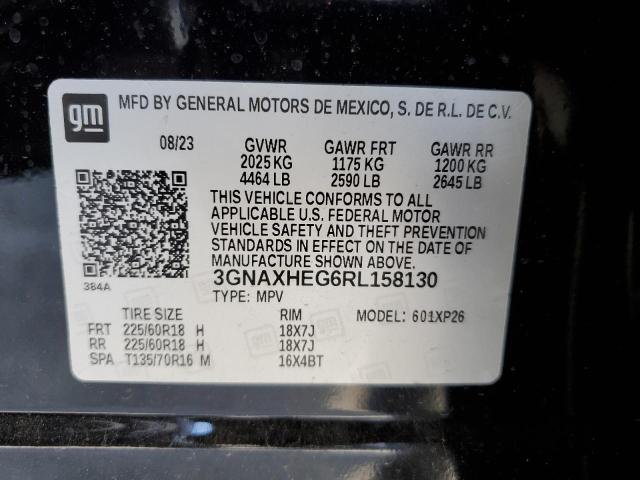 3GNAXHEG6RL158130 - 2024 CHEVROLET EQUINOX LS BLACK photo 13