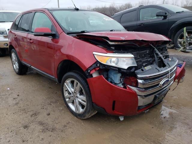 2FMDK3JC5EBA07338 - 2014 FORD EDGE SEL MAROON photo 4