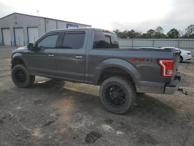 1FTEW1EF5GFD35012 - 2016 FORD F150 SUPERCREW GRAY photo 2