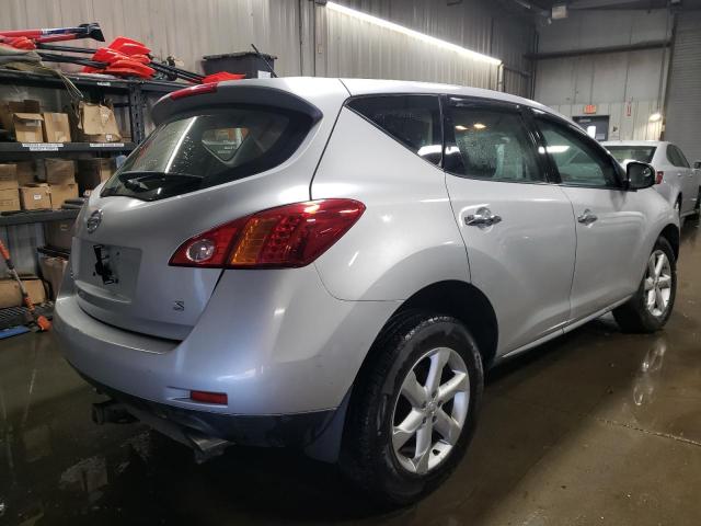 JN8AZ18U39W018739 - 2009 NISSAN MURANO S SILVER photo 3