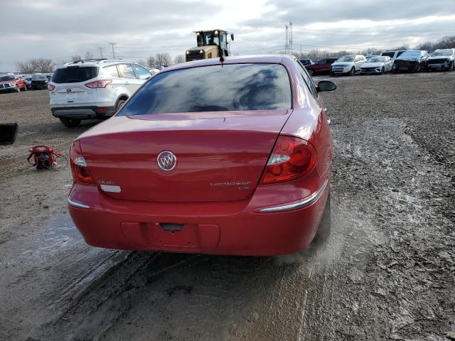 2G4WC582581137161 - 2008 BUICK LACROSSE CX BURGUNDY photo 6