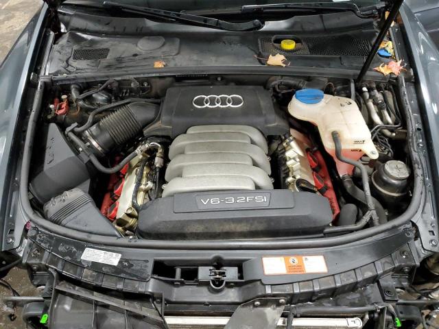 WAUEH74F48N096684 - 2008 AUDI A6 S-LINE 3.2 QUATTRO GRAY photo 11